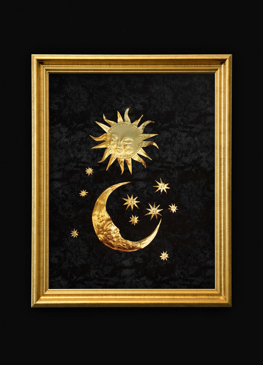 Sun and Moon 01 - Large Brass Legacy Art