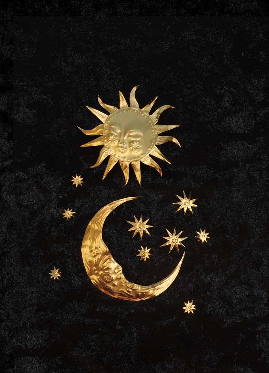 Sun and Moon 01 - Large Brass Legacy Art