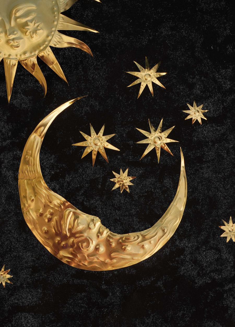 Sun and Moon 01 - Large Brass Legacy Art