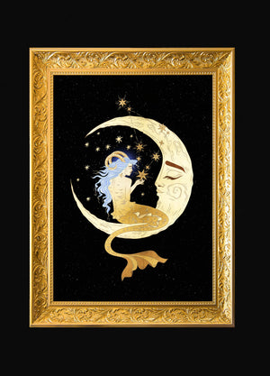 Capricorn zodiac sign 2023 art print by Cocorrina & Co