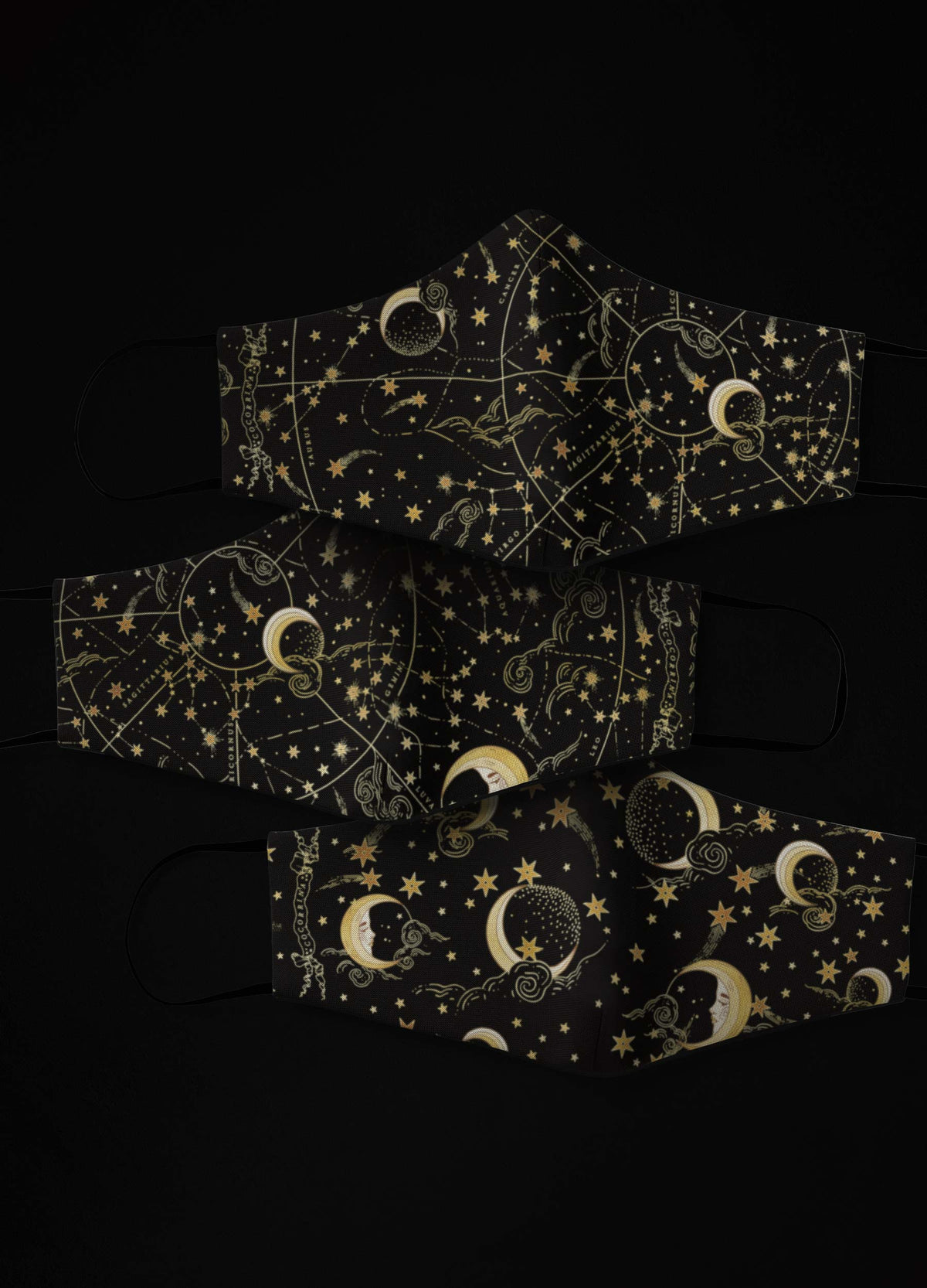 Zodiac Sky Face Mask Set (of 3)