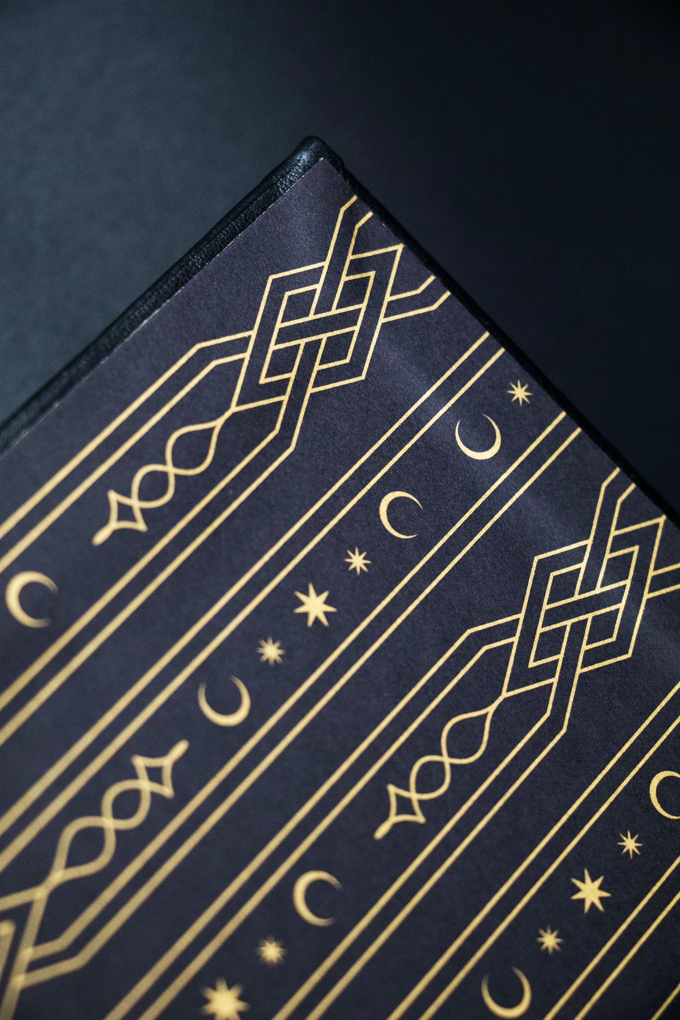 Grimoire Noble Edition, leather book with and gold foil for witches and magic, by Cocorrina & Co