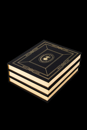 Grimoire Noble Edition, leather book with and gold foil for witches and magic, by Cocorrina & Co