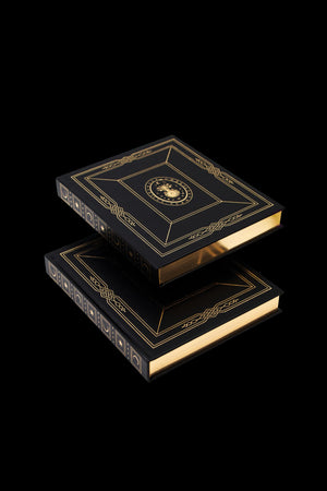 Grimoire Noble Edition, leather book with and gold foil for witches and magic, by Cocorrina & Co