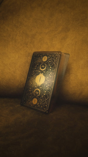 Cosmic Wild Oracle deck, animal tarot by Cocorrina & Co in black and gold