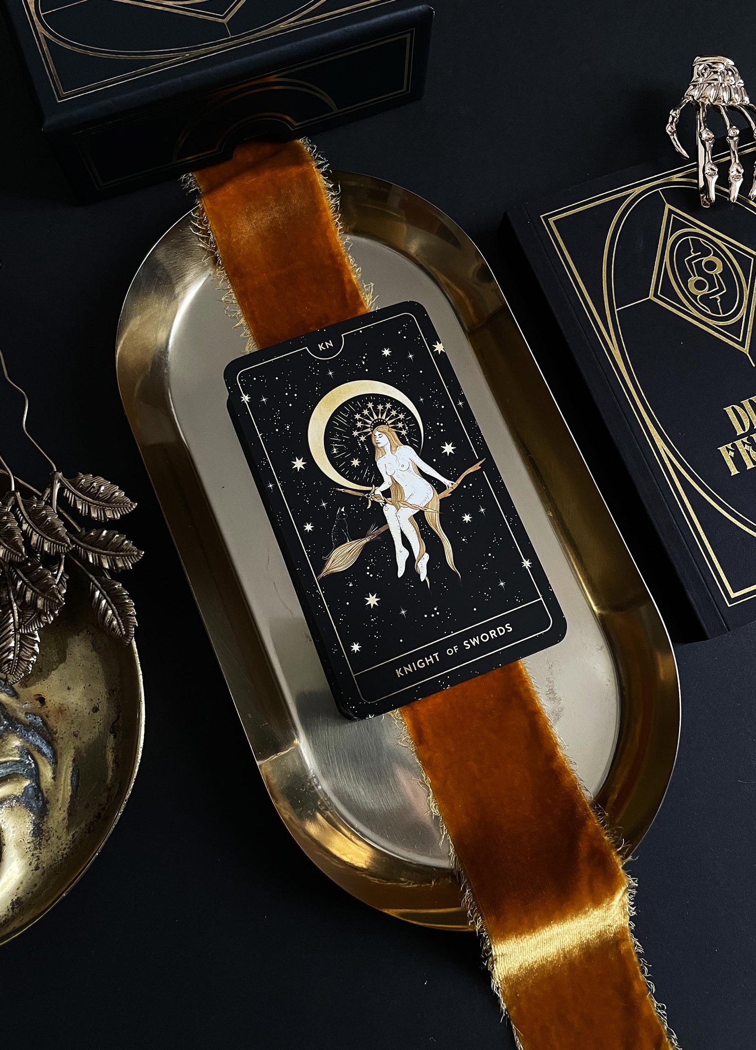 Divine Feminine Tarot Deck by Cocorrina & Co Shop featuring gold foil.