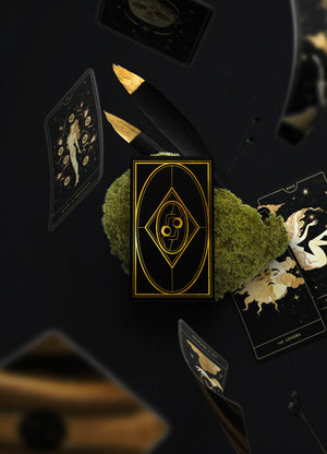 Divine Feminine Tarot Deck by Cocorrina & Co Shop featuring gold foil.