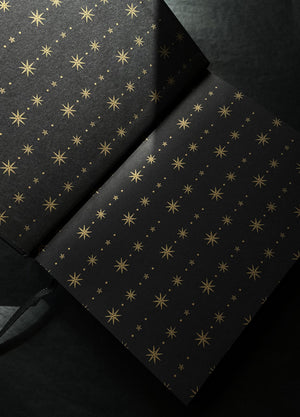 Herbology, Tarot & Dream Journal Bundle. Gold foil and black hardcover books, themed journals by Cocorrina & Co