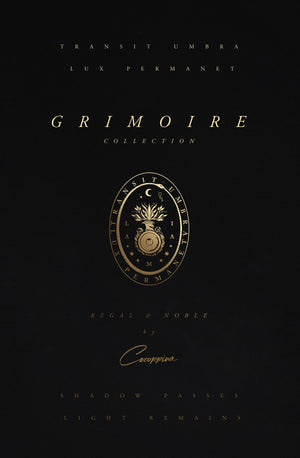 Grimoire Noble Edition, leather book with and gold foil for witches and magic, by Cocorrina & Co