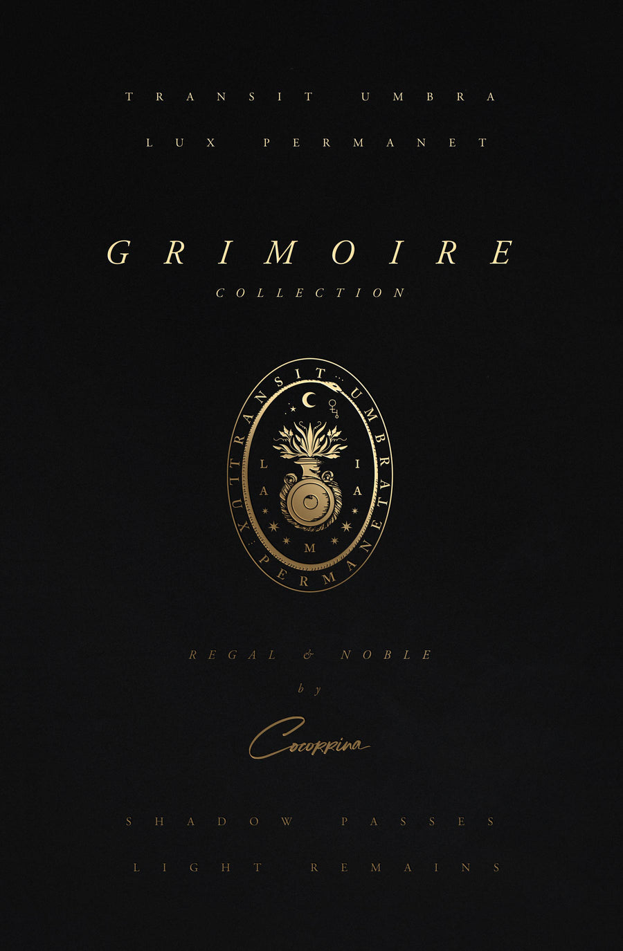 Grimoire Regal Edition, leather book with handmade paper and gold foil  for witches and magic, by Cocorrina & Co
