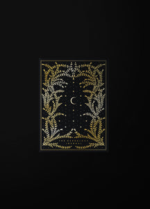 The Herbology Journal in black and gold foil. A Botanical grimoire for witches by Cocorrina & Co Shop