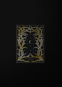 The Herbology Journal in black and gold foil. A Botanical grimoire for witches by Cocorrina & Co Shop