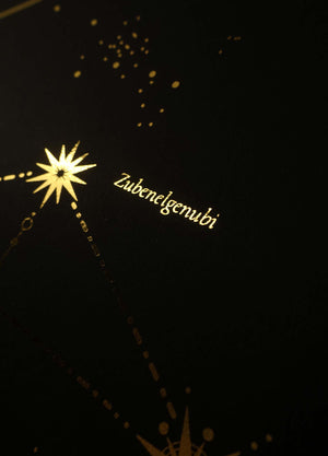 Libra Figure Constellation Art Print