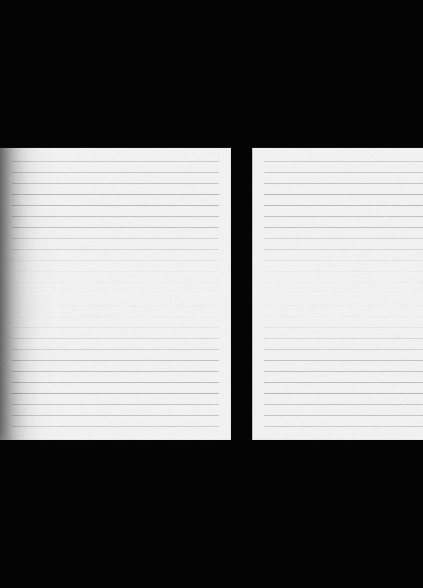 Black Star Leather blank - line journal with gold foil by Cocorrina & Co