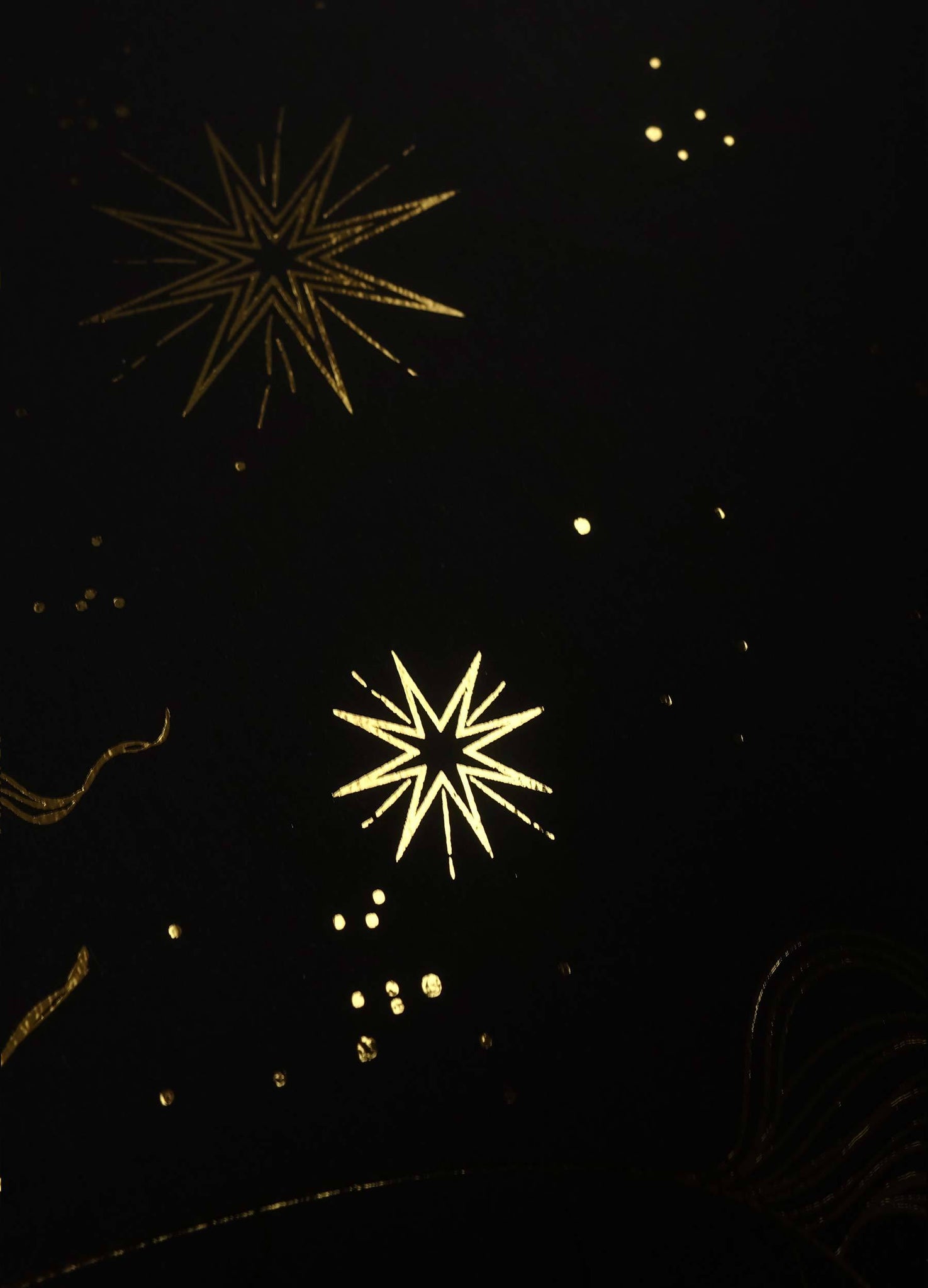 Sagittarius Goddess gold foil art print on black paper by Cocorrina & Co Design studio and shop