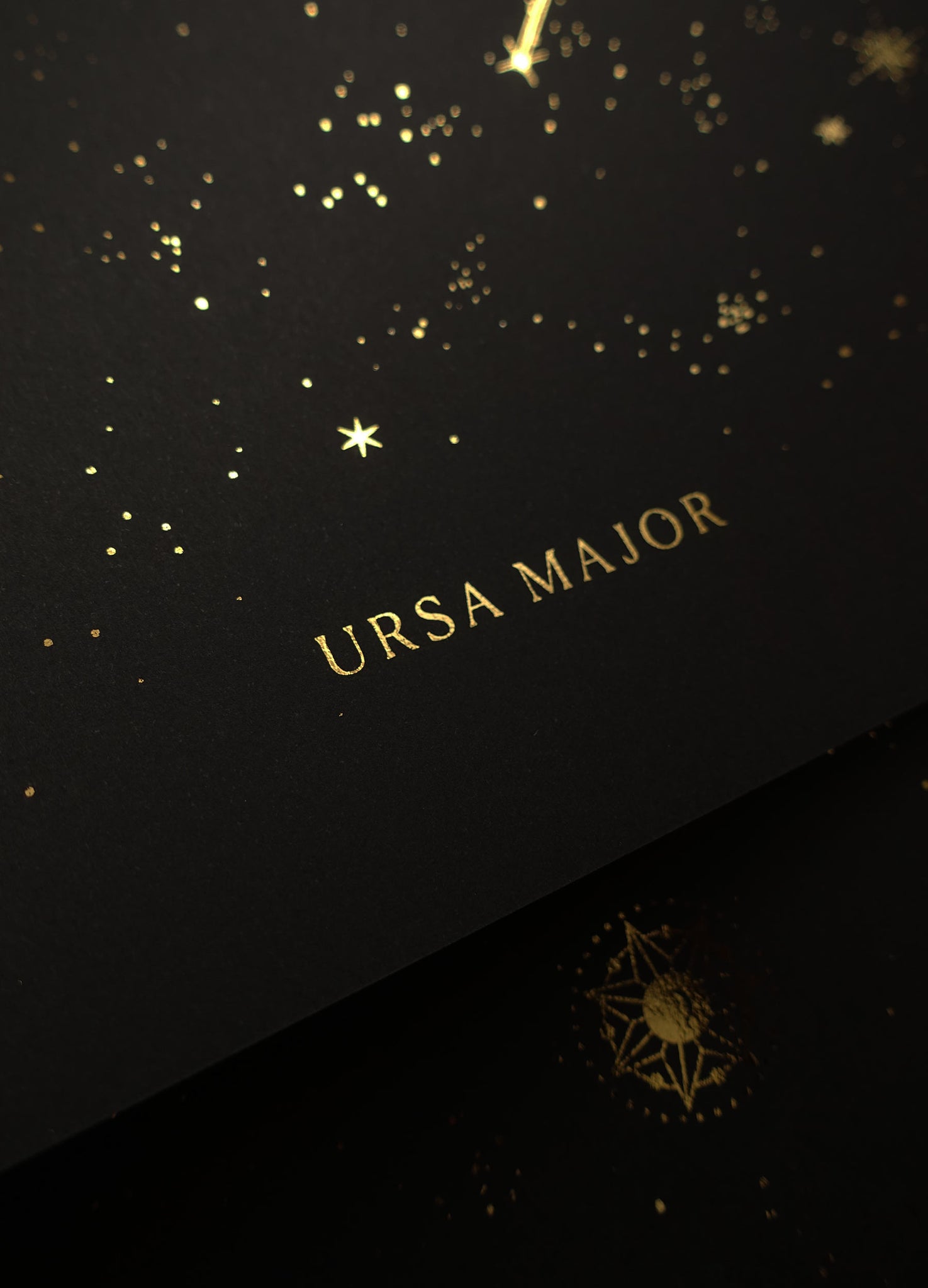 Ursa Major constellation gold foil print by Cocorrina & Co studio