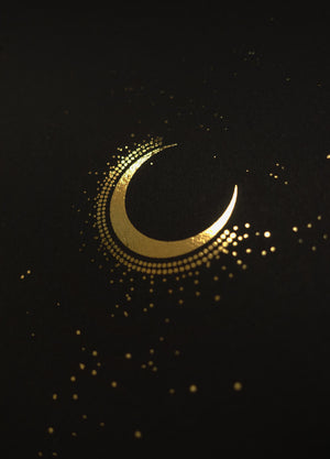 Cassiopeia constellation gold foil print by Cocorrina & Co studio