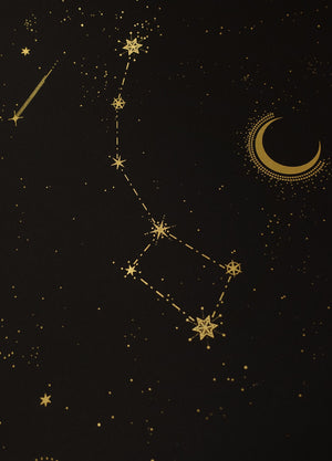 Cassiopeia constellation gold foil print by Cocorrina & Co studio