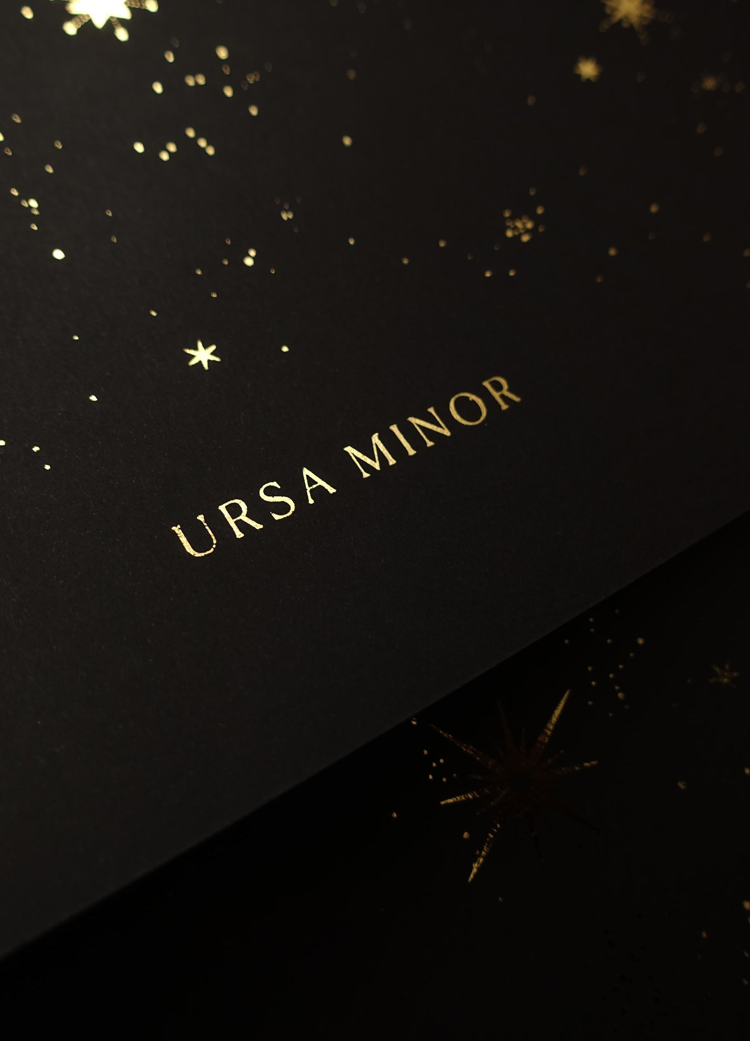 Cassiopeia constellation gold foil print by Cocorrina & Co studio